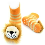 Lion Boogie Toes Rattle Socks, 1-Pair, 0-1 Yrs