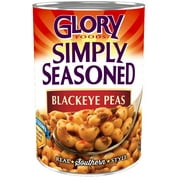 Glory Foods Simply Seasoned Blackeye Peas, Canned Peas, 15.5 oz