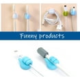thumbnail image 3 of 16 pcs Reusable self Adhesive Cord Holder for Desk, Phone Holder USB Cable Clips for Wall, Charger Cord Holder, Hanger Hooks for Bathroom, Cute Cord Organizer Clip, 3 of 5