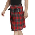 thumbnail image 2 of Vjnyvs Scottish Plaid Kilt Scottish Pleated Tartan Skirt Kilts Clothing Traditional Skirt for Men, 2 of 7