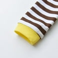 thumbnail image 6 of Newborn Baby Boy Clothes Giraffe Style Romper Long Sleeve Stripe Jumpsuits Yellow 3-6 Months, 6 of 6