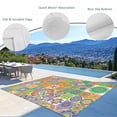 thumbnail image 3 of Colorful Ethnic Outdoor Rug for Patio/Deck/Porch, Non-Slip Large Area Rug 6 x 9 Ft, Modern Abstract National Geometric Green Indoor Outdoor Rugs Washable Area Rugs, Camping Rug Carpet Runner, 3 of 8