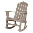 thumbnail image 3 of Shine Company Traditional Cedar Wood Adirondack Porch Rocker in Gray, 3 of 5