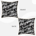 thumbnail image 3 of Haiem Horse Silhouette Print Velvet Soft Solid Decorative Square Throw Pillow Covers Set with Elegant Piping Christmas Cushion Case for Sofa Bedroom Car-18"x18", 3 of 8