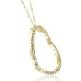 thumbnail image 2 of Pompeii3 2 1/4Ct Heart Shape Diamond Pendant 10k Yellow Gold Necklace Lab Grown (GH,VS/SI), 2 of 2