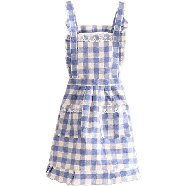 Delantal de cocina para mujer con bolsillos, delantal con pechera en capas para cocinar, hornear, barbacoa y jardinería