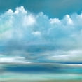 thumbnail image 2 of Manning, Ruane 26x26 White Modern Wood Framed Museum Art Print Titled - Tranquil Seas II, 2 of 4