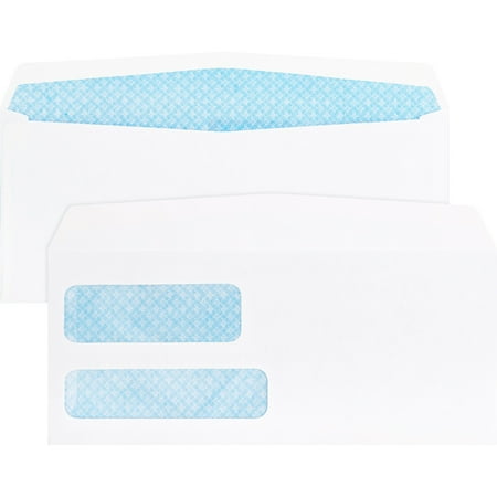 Business Source Double Window Envelopes No. 9 3-7/8"x8-7/8" 500/BX White 36680