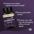 thumbnail image 5 of Dr. Mercola Organic Resveratrol - 100 mg Cellular & Cardiovascular Support - 99.9 Percent Trans-Resveratrol - From Japanese Knotweed - 30 Capsules (30 Servings), 5 of 7