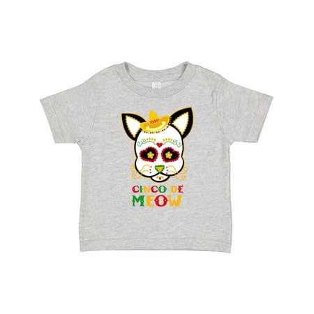

Inktastic Cinco De Meow Cat Gift Toddler Boy or Toddler Girl T-Shirt