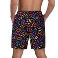 thumbnail image 2 of Lsque Mens Swim Trunks Colorful Pumpkin Faces Pattern - Bathing Suit Compression Liner - Beach Swim Shorts Swimwear - (S-3XL) - Stretch Quick Dry -, 2 of 9