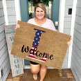 thumbnail image 4 of ViLaViDeca 4th Of July Door Mat Patriotic Doormat Entryway Rug Welcome Independence Day Doormat Stain And Fade Patriotic Decor Welcome Outdoor Mat Decorative For Home, 4 of 4