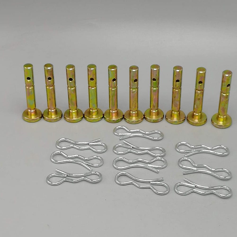 Nicehomfit 5 Sets Heavy Duty Clip Shear and Cotter Pins Metal Reduce Downtime for Winter Season