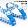 thumbnail image 4 of azuza Cat Harness and Leash Set for Safe Walking and Travel, Cat Harness Escape Proof Lightweight Size Adjustable Soft Material for Small Large Cats, Blue Plaid, 4 of 7
