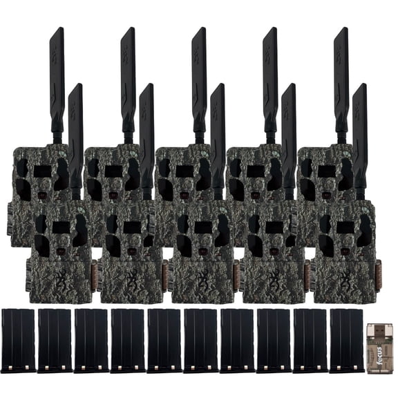 Browning Trail Camera Defender Wireless Pro Scout Max HD AI 46MP Bundle with Li-Ion Battery Power Pack and Card Reader (21 Items)