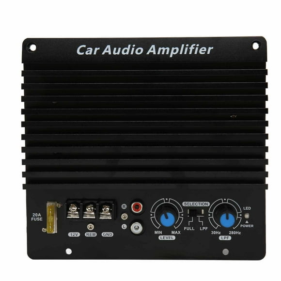 Subwoofer Plate Amplifier, 12V 300W Ultra Thin Heat Dissipation Panel Car Amplifier Board Professional for Vehicle