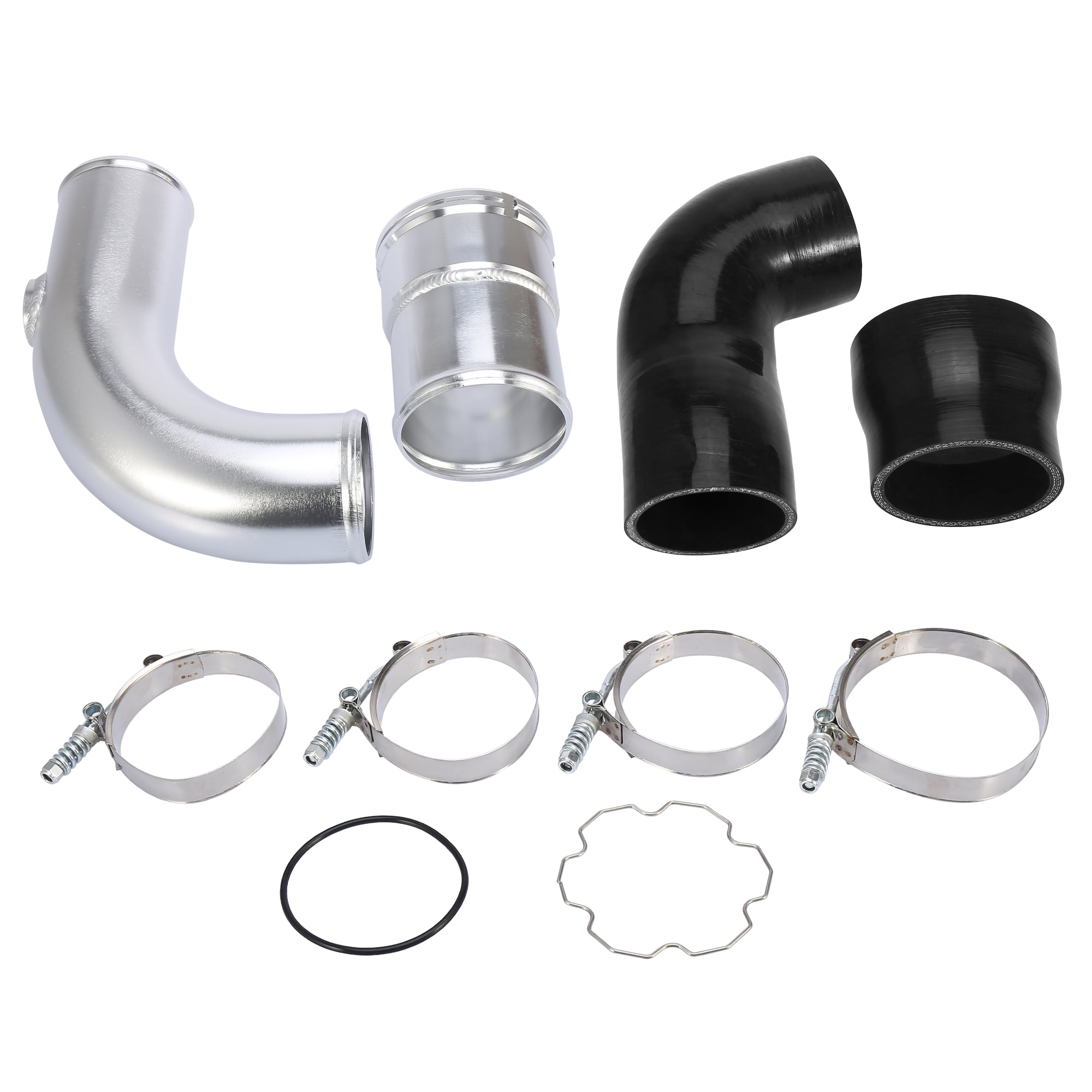 Ford F 350 Diesel Truck Radiator Hose Kit 48" Chrome with 4 Couplings/Cut into