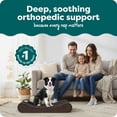 thumbnail image 3 of FurHaven Pet Dog Bed | Orthopedic Ultra Plush Luxe Lounger Pet Bed for Dogs & Cats, Chocolate, Large, 3 of 10