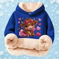 thumbnail image 5 of Kids Highland Cow Sweatshirt- Soft Lined Christmas Sweatshirts with Highland Cow Print, Cozy Warm Kids Jacket Top for Winter Outdoor Play and Holiday Activities, 5 of 5