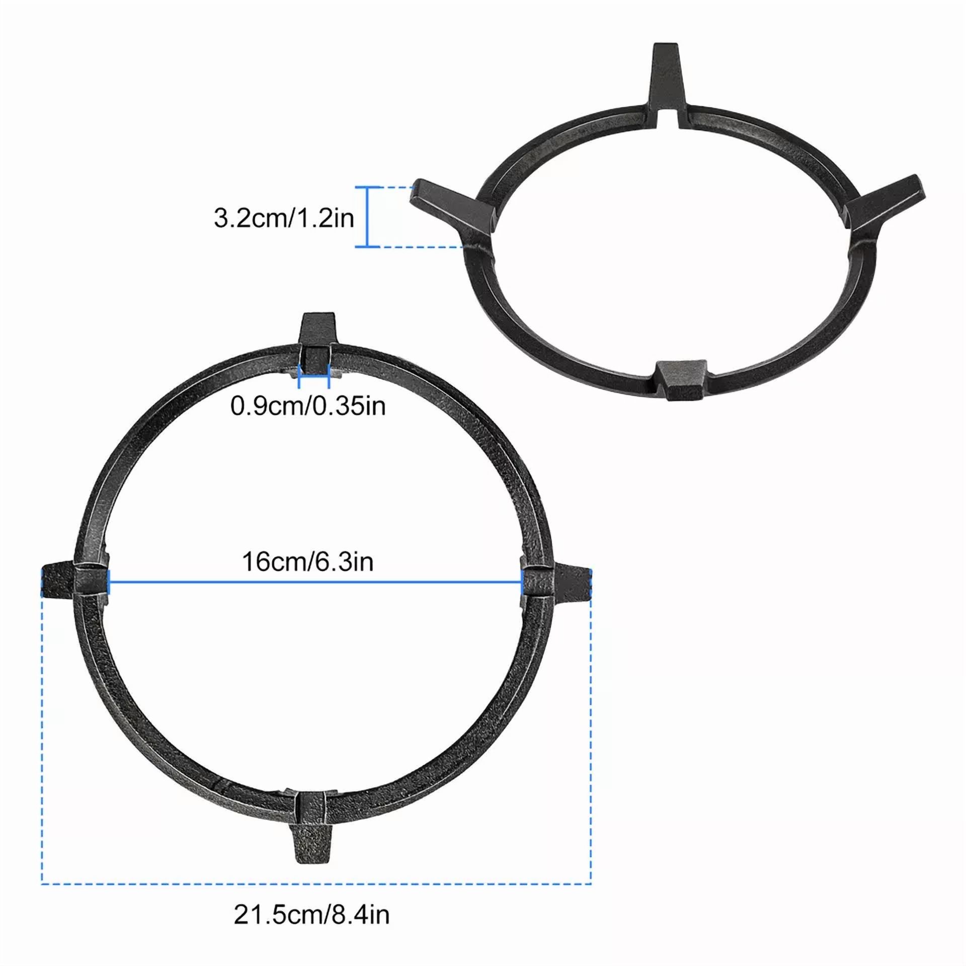 CRESTIN- 8.4'' Wok Ring Non-Slip Black Cast Iron Stove Stand For Kitchen Wok Support Ring