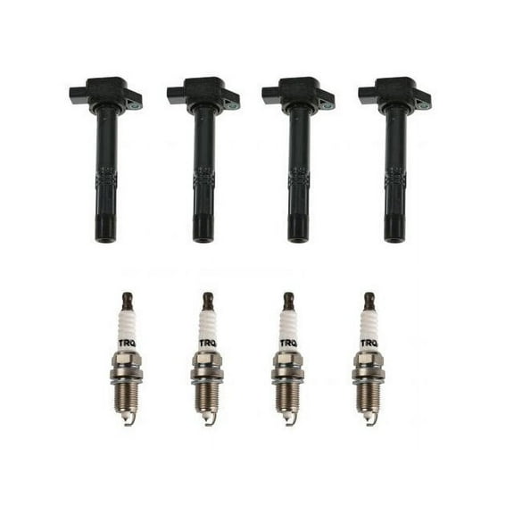 Ignition Coil and Spark Plug Kit 8 Piece - Compatible with 2002 - 2006 Acura RSX 2003 2004 2005