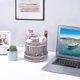 thumbnail image 4 of Cute Rotate Desk Organizer Mesh Desk Accessories Pen Holder Stationery Carousel, 4 of 4