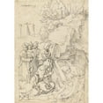 thumbnail image 3 of Albrecht Dürer 14x18 Black Modern Framed Museum Art Print Titled - The Entombment (1504), 3 of 5