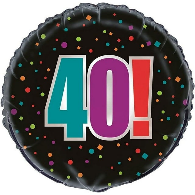 Unique Party Cheer 40th Birthday Foil Balloon