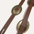 thumbnail image 6 of YUUZONE Western Concho Belt Cowboy Belt Concho Waist Belt Western Belt Belt, 6 of 13