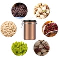 thumbnail image 4 of Coffee Stainless Steel Container,Large Airtight Kitchen Sotrage Canister Coffee Beans Ground for Fresher Container Built-in One Way Valve, 4 of 7