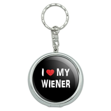 I Love My Wiener Dachshund Stylish Portable Ashtray Keychain