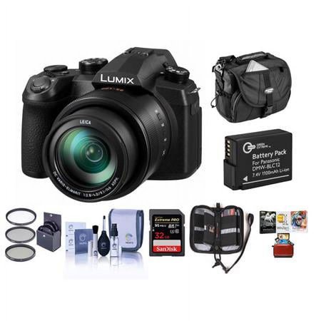 UPC: 0192223097599 | LUMIX DC-FZ1000M2 20.1MP Digital Camera with 25-400mm f/2.8-4 Leica DC Lens – Bundle with 64GB U3 SDXC Card  Camera Case  Spare Battery  62mm Filter Kit  Cleaning Kit  Memory Wallet  Mac Sof