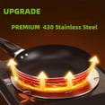 thumbnail image 4 of Heat Induction Diffuser Plate, NISPOTDOR Cooktop Heat Diffuser Cooking Induction Adapter Simmer Plate with Ergonomic Handle for Milk Coffee Cookware, 8.7inch, 4 of 6