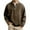 Brown, variant on Mens T-Shirts Long Sleeve Solid Denim Pintuck Washed Crewneck Top Pullover Jeans Tees for Men