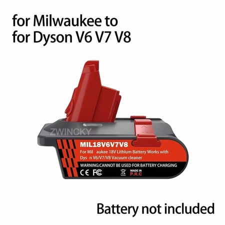 For Dy*son Converter Adapter For Mil*waukee 18V Lithium Battery to For Dy*son V8 V7 V6 Vacuum Cleaner Conversion Tool