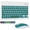 Dark Green, variant on Backlit Touchpad Keyboard for iPad Pro/Air/Mini, Ultra-Slim Rechargeable Keyboard and for 15/14/13 Pro//Tablet/PC/Laptop/iOS/Windows/Android, PK