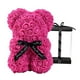 thumbnail image 3 of Oso de peluche Floral Rosa Gloria con flores preservadas y caja de regalo, 3 of 9