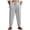 Gray, variant on Linen Pants Men Pleated Ankle Cuff Harem Elastic Drawstring Closure Multi Solid Colors Relaxed Fit,Sizes S-3XL