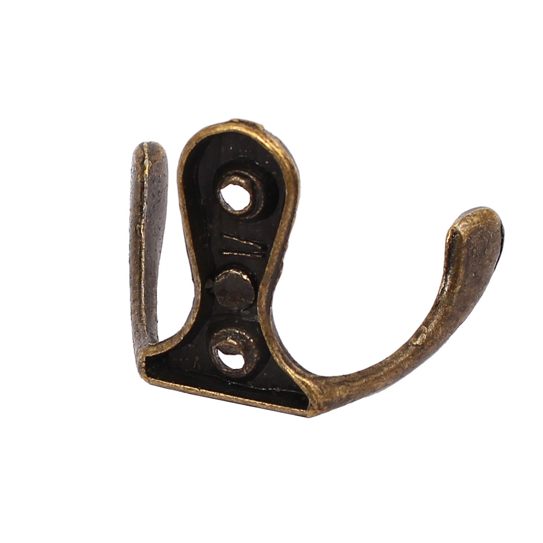 Fitting Room Metal Retro Style Wall Mounted Double Hooks Hanger Bronze