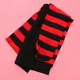 thumbnail image 5 of Yuangui 1 Pair Christmas Stockings Fashion Xmas Party Long Tube Socks Costume Accessory Party Decor Pantyhose for Women Girls (Red Black Stripes), 5 of 10