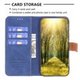 thumbnail image 5 of Allytech Wallet Case for Samsung Galaxy A53 5G 6.5" - Slim Fit Flip Cover Kickstand Cards Slots Drop Protective Magnetic Clasp Cover Shell - Blue, 5 of 6