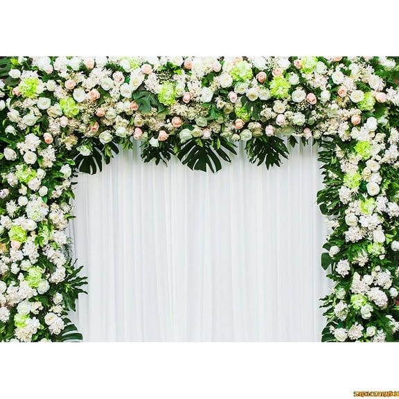 Wedding Sce Arch Flower Photography Backdrops Props Flora Curtain Valtine's Day rs Theme Photo Studio Background FL-14