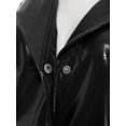 thumbnail image 5 of TSSOE Robe Moulante en Cuir Pu pour Femmes Mini Robe Col en V Profond Sans Manches Robe de Soirée pour Boîte de Nuit Noir G, 5 of 5