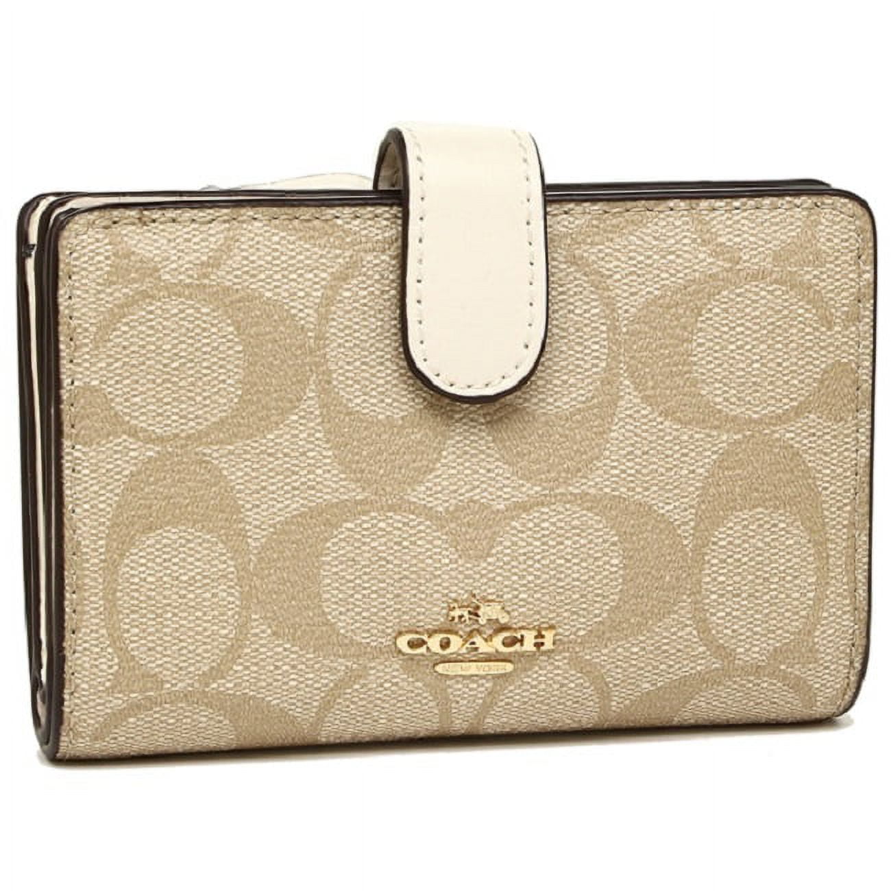 Card wallet Coach Beige in Other - 29004595