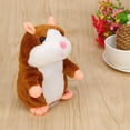 thumbnail image 1 of Hámster de peluche que habla, graba y asiente, 15 x 9 cm, 1 of 5