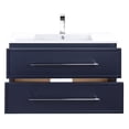 thumbnail image 5 of Cutler Kitchen and Bath Milano 30" Wood/Cultured Marble Bathroom Vanity in Blue, 5 of 5