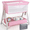 Pink, variant on Cowiewie Baby Bassinet, Portable Bedside Bassinet with Wheels, Storage & Travel Bag, for 0-6 Months, Light Gray