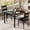 black, variant on QinaQin 4 Piece Dining Table Set for 4, Wooden Kitchen Table with Cushioned Seats and Corner Protectors for Small Spaces
