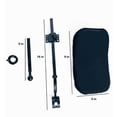 thumbnail image 5 of Rehabilitation Advantage Wheelchair Headrest - Large 10"x7" Padded Support - Fits Rigid Solid Backs - Fully Adjustable, 5 of 5