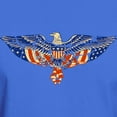 thumbnail image 3 of CafePress - Retro Eagle And USA Flag Dark T Shirt - Men's Classic Graphic Cotton T-Shirt, 3 of 4